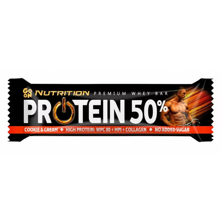 Go On Nutrition Premium Whey Bar  50% protein 40 g - Cookies & Cream