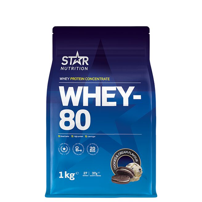 Whey-80 Whey Protein 1 kg Double Rich Chocolate