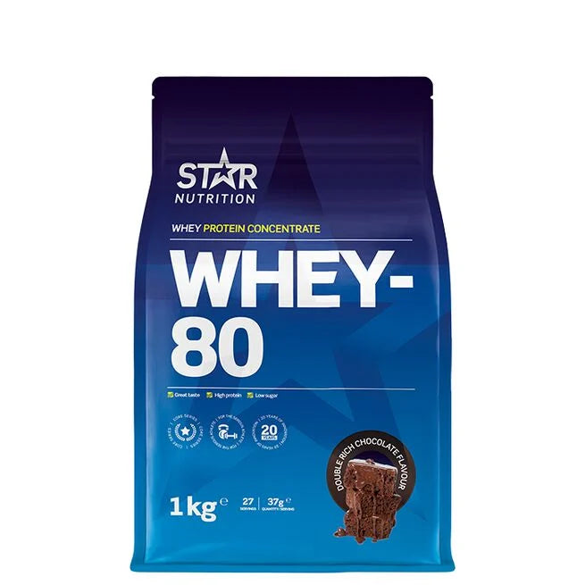 Whey-80 Whey Protein 1 kg Double Rich Chocolate