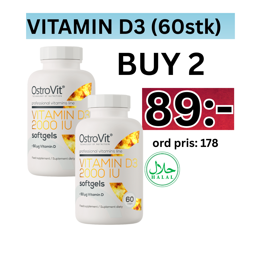 Vitamin D3 2000 IU 60 cap x 2STK