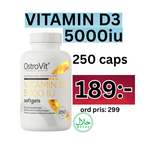 Load image into Gallery viewer, Vitamin D3 5000 IU 250 capsules