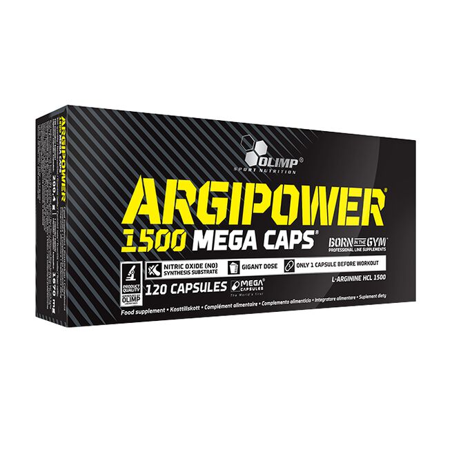 ArgiPower 1500 Mega Caps L-arginine Capsules 120 pcs