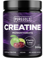 Load image into Gallery viewer, PURE GOLD Smaksatt Kreatin Monohydrat 300 g | CHERRY LIME
