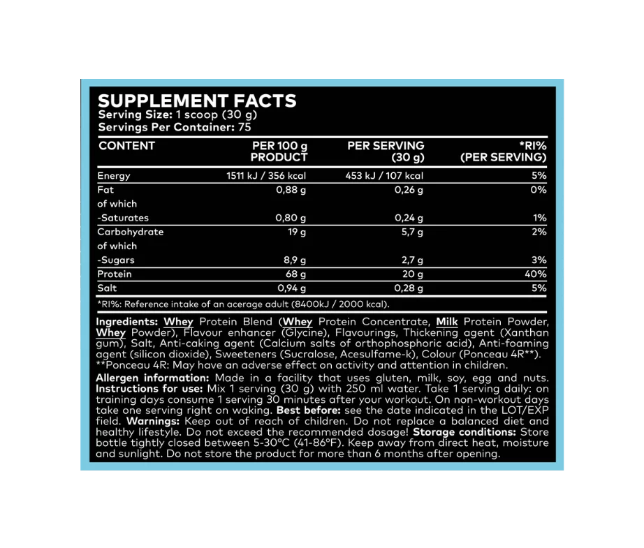 JUSTFIT BASIC FIT PROTEIN 2260g