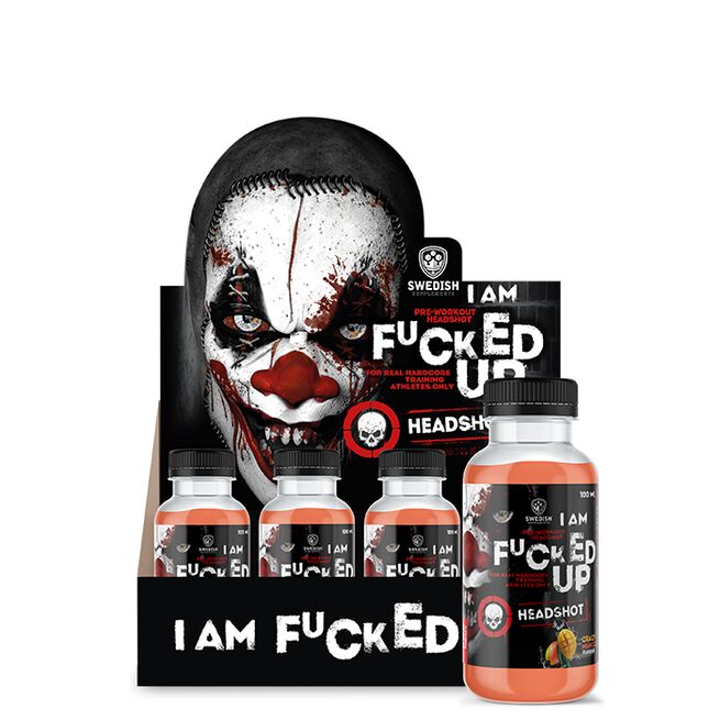 16 x F-cked Up PWO Shot 100ml Forrest Raspberry