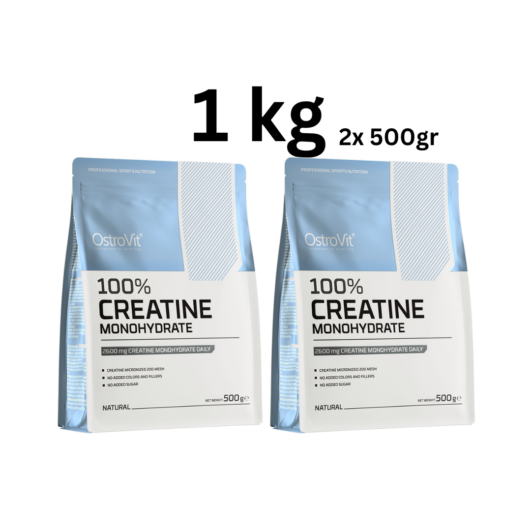 100% Creatine Monohydrate 1 KG (2x500gr)