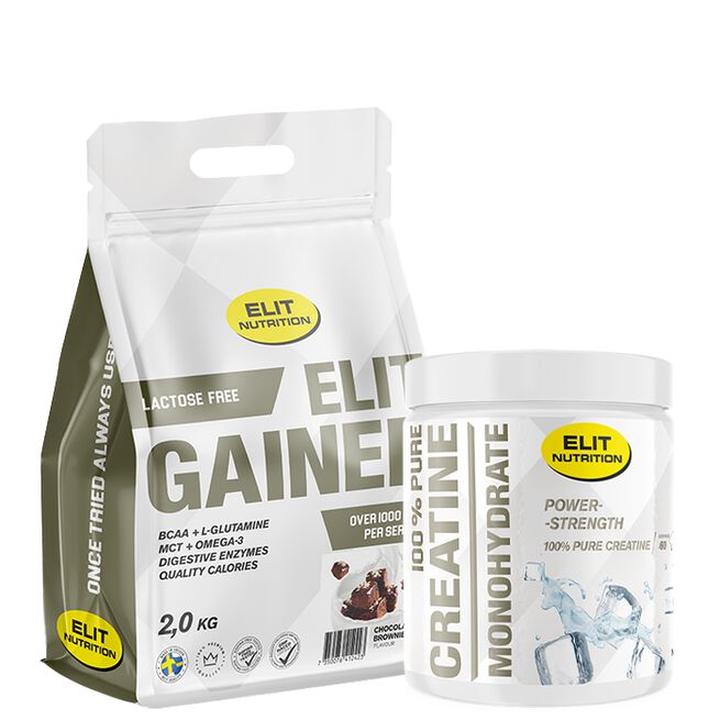 100% Pure Creatine Monohydrate 300 g + Lactose Free Gainer 2 kg