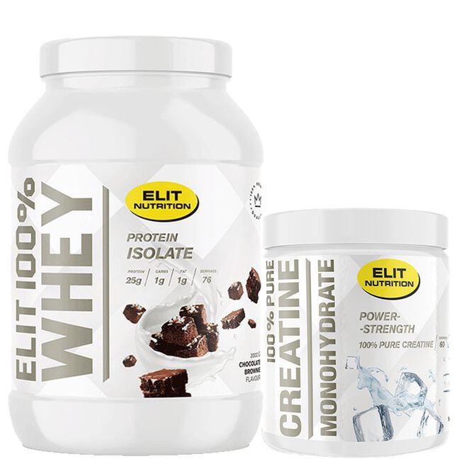 100% Pure Creatine Monohydrate 300 g + 100% Whey Protein 900g