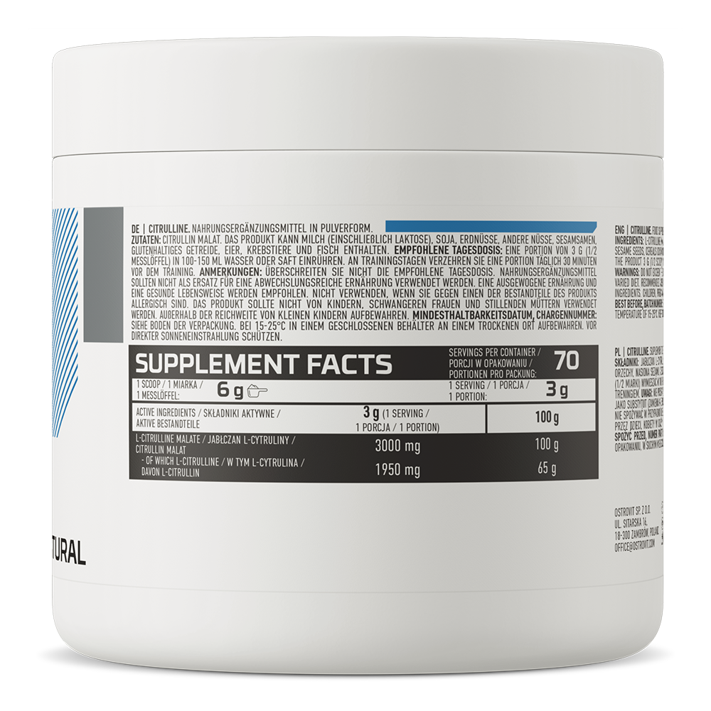 Citrulline  natural 210 g