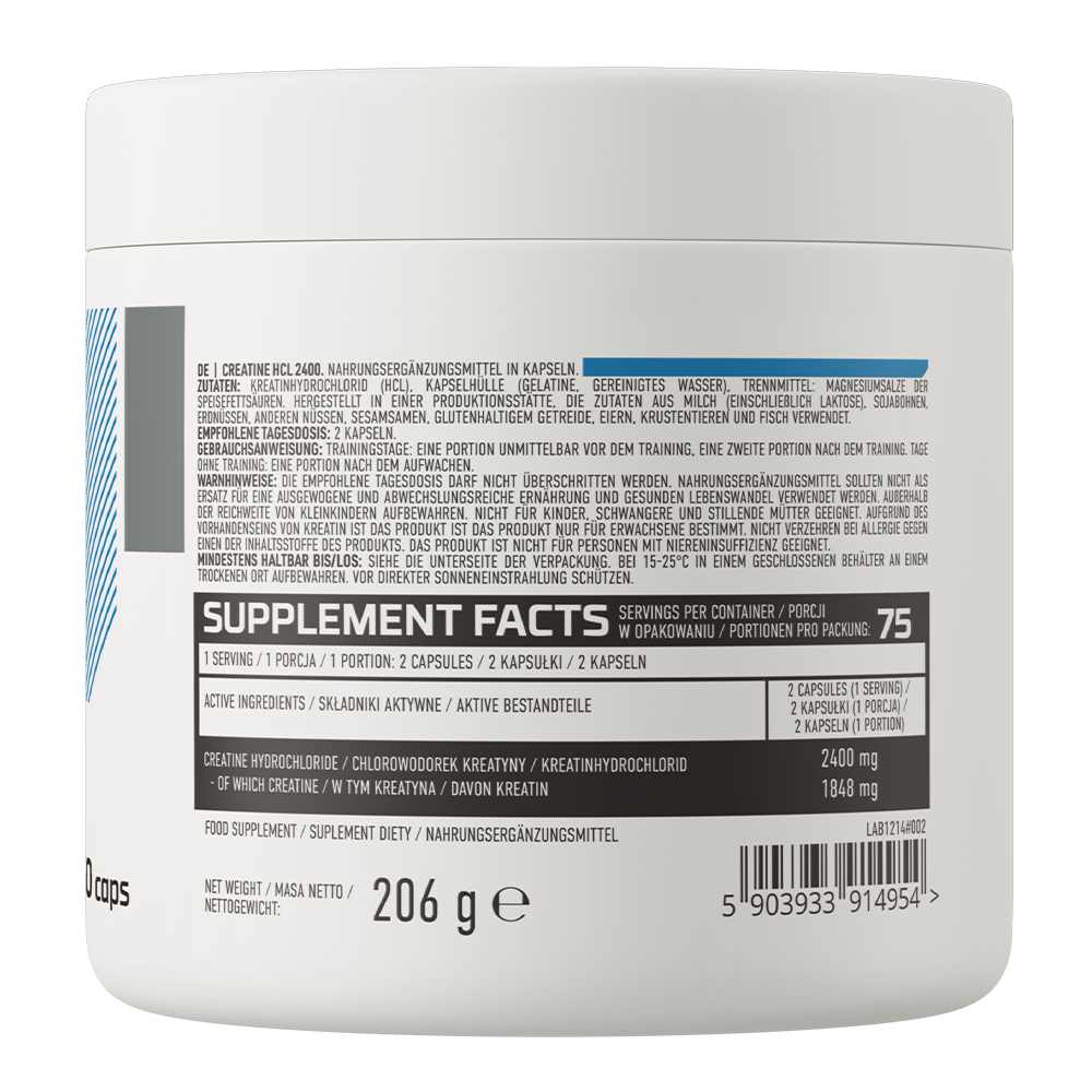 Creatine Monohydrate 3300 mg 120 capsules