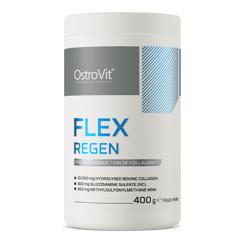 Flex Regen 400 g containing contains collagen, glucosamine, calcium and vitamin C with 13 valuable substances