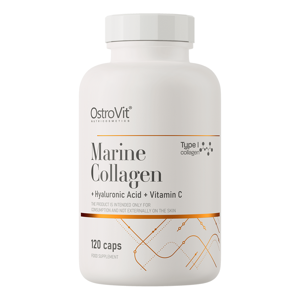 Marine Collagen + Hyaluronic Acid + Vitamin C 120 Kapslar