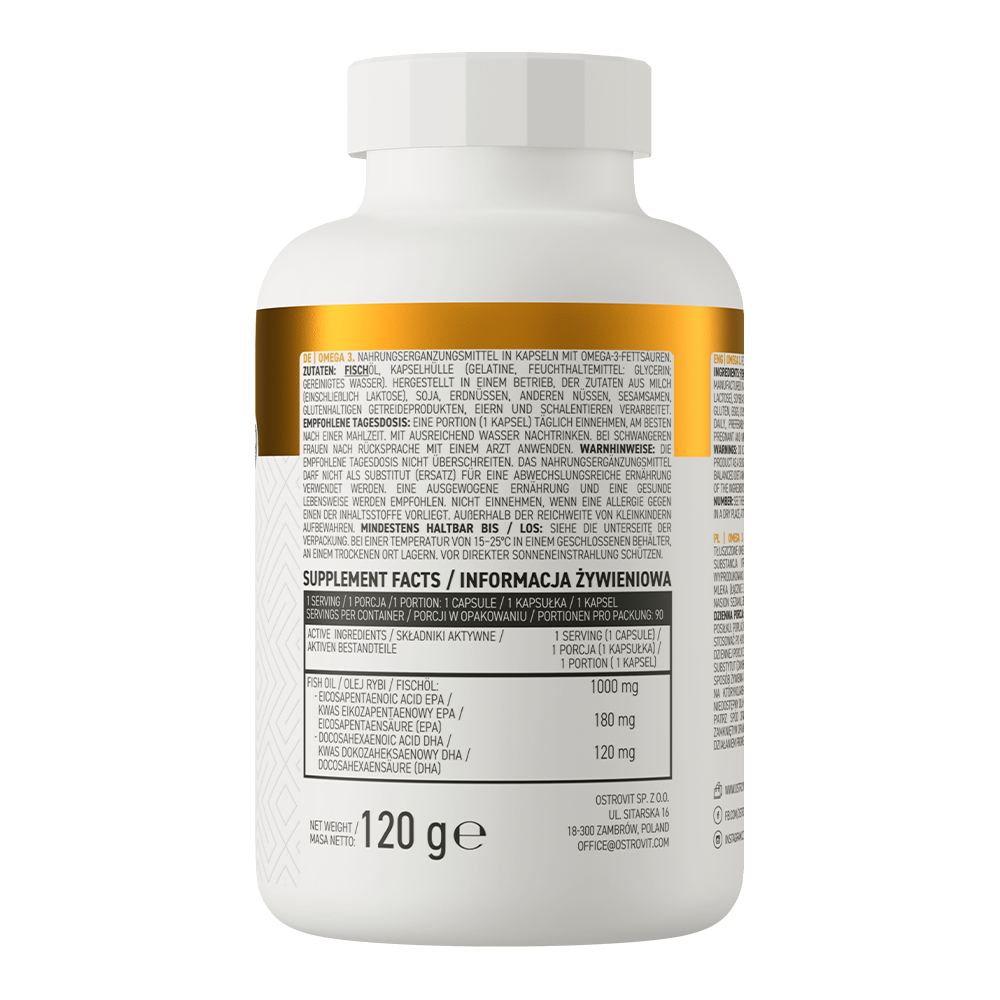 Omega 3 90 capsules / one capsule contains 1000 mg of fish oil