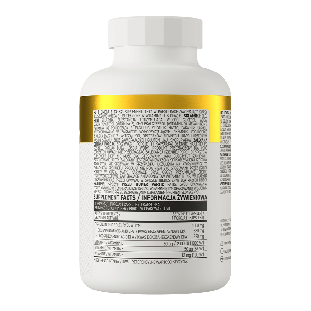 Omega 3 D3+K2 90 capsules