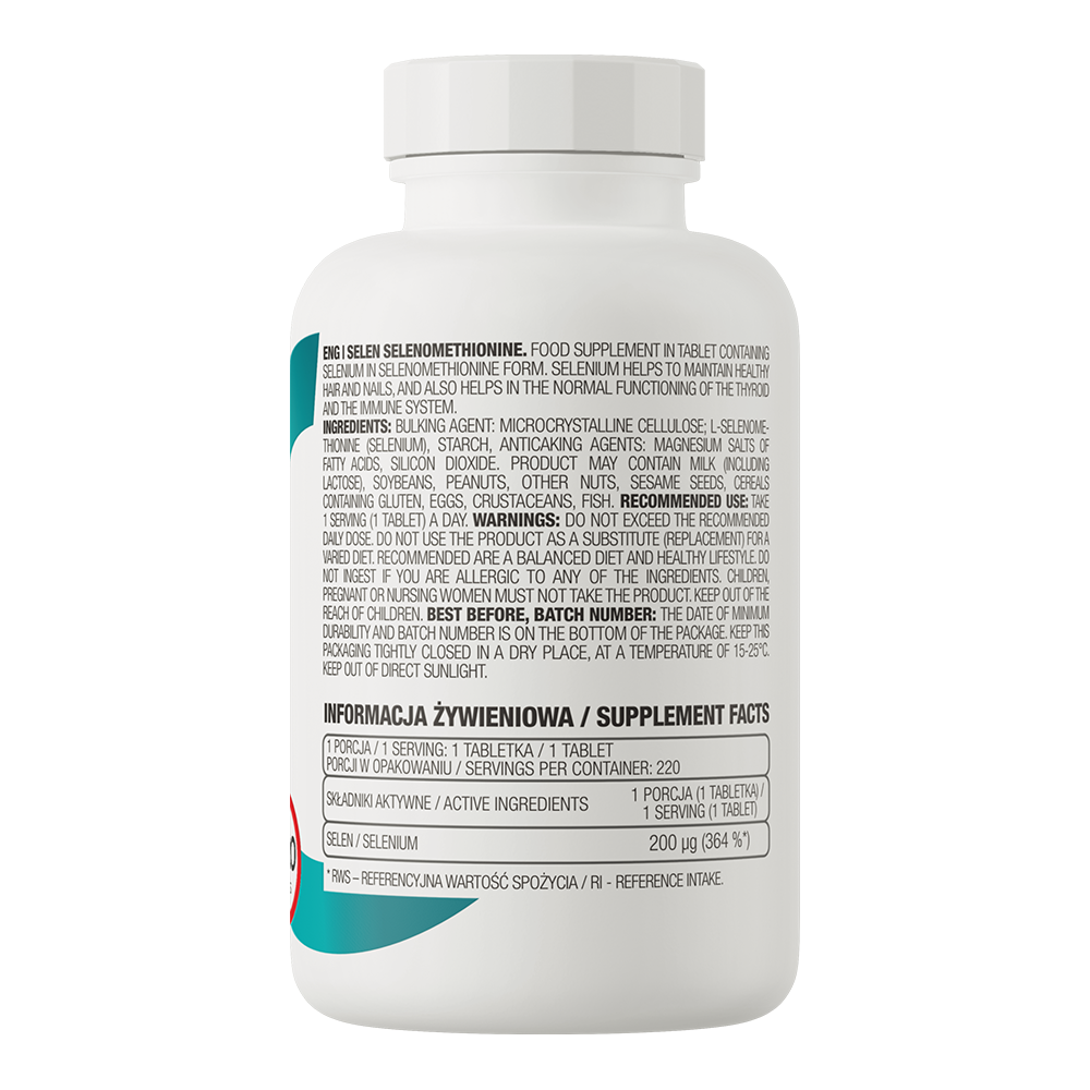 Selen Selenomethionine 220 Tabletter