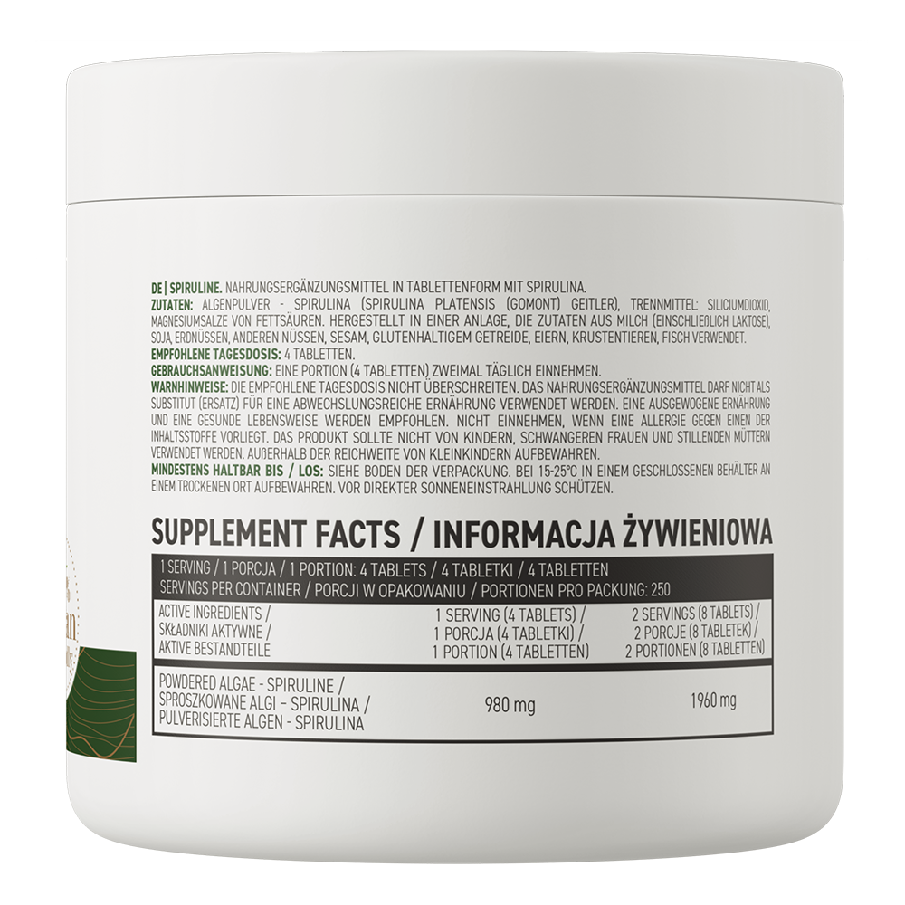 Spiruline - 1000 tablets  980mg per tab VEGE