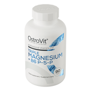 Triple Magnesium + B6 P-5-P 90 capsules  / Dietary supplement containing 3 different forms of magnesium and vitamin B6