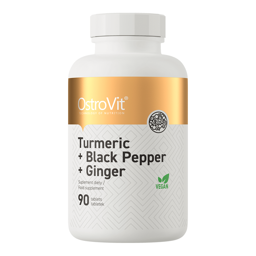 Turmeric + Black Pepper + Ginger 90 Tabletter