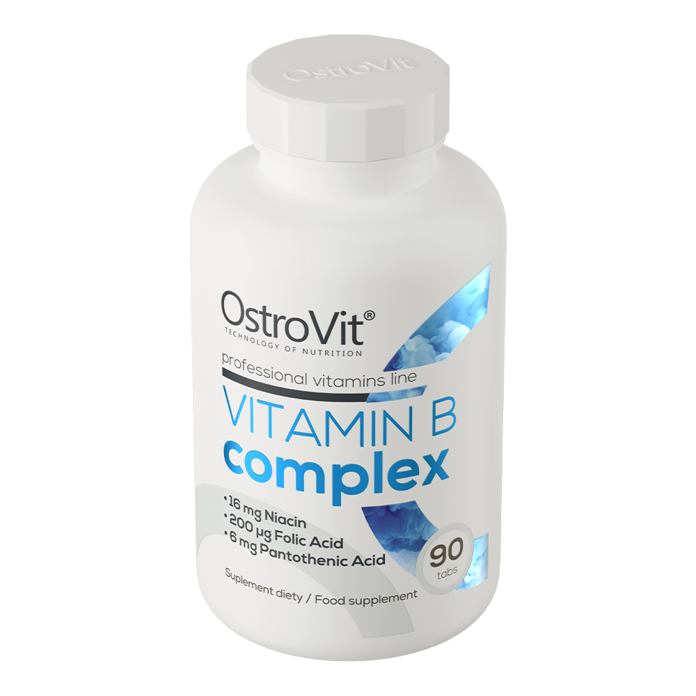 Vitamin B Complex 90 tablets Comprehensive set of B vitamins, enriched with vitamin C and E