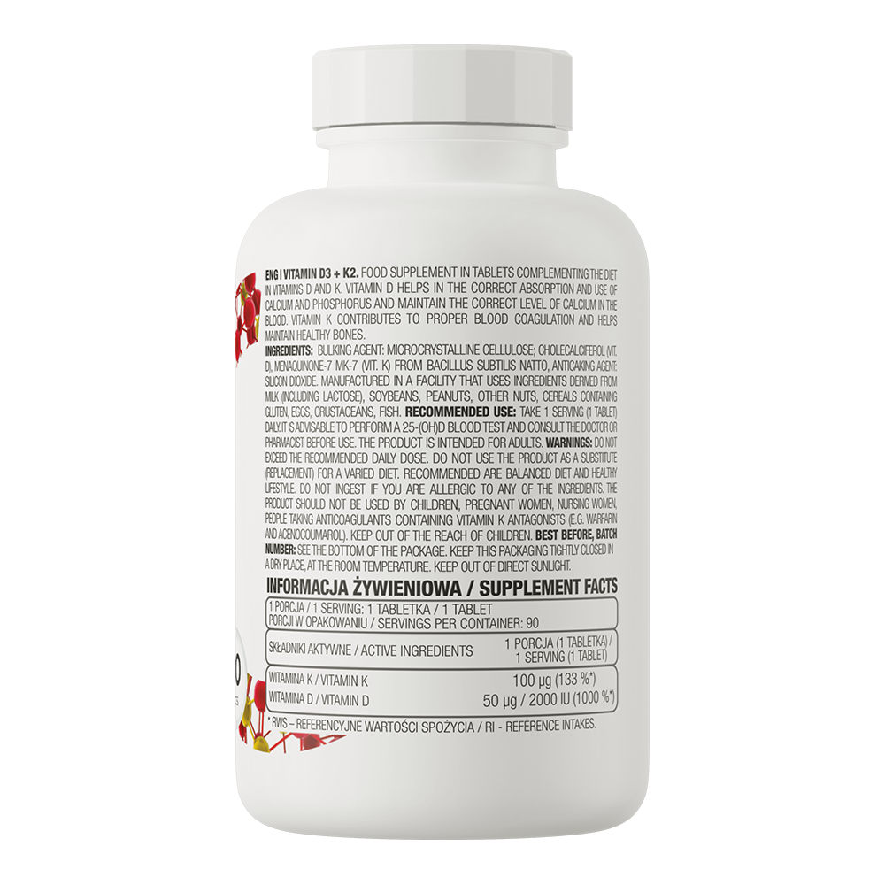 Vitamin D3 + K2