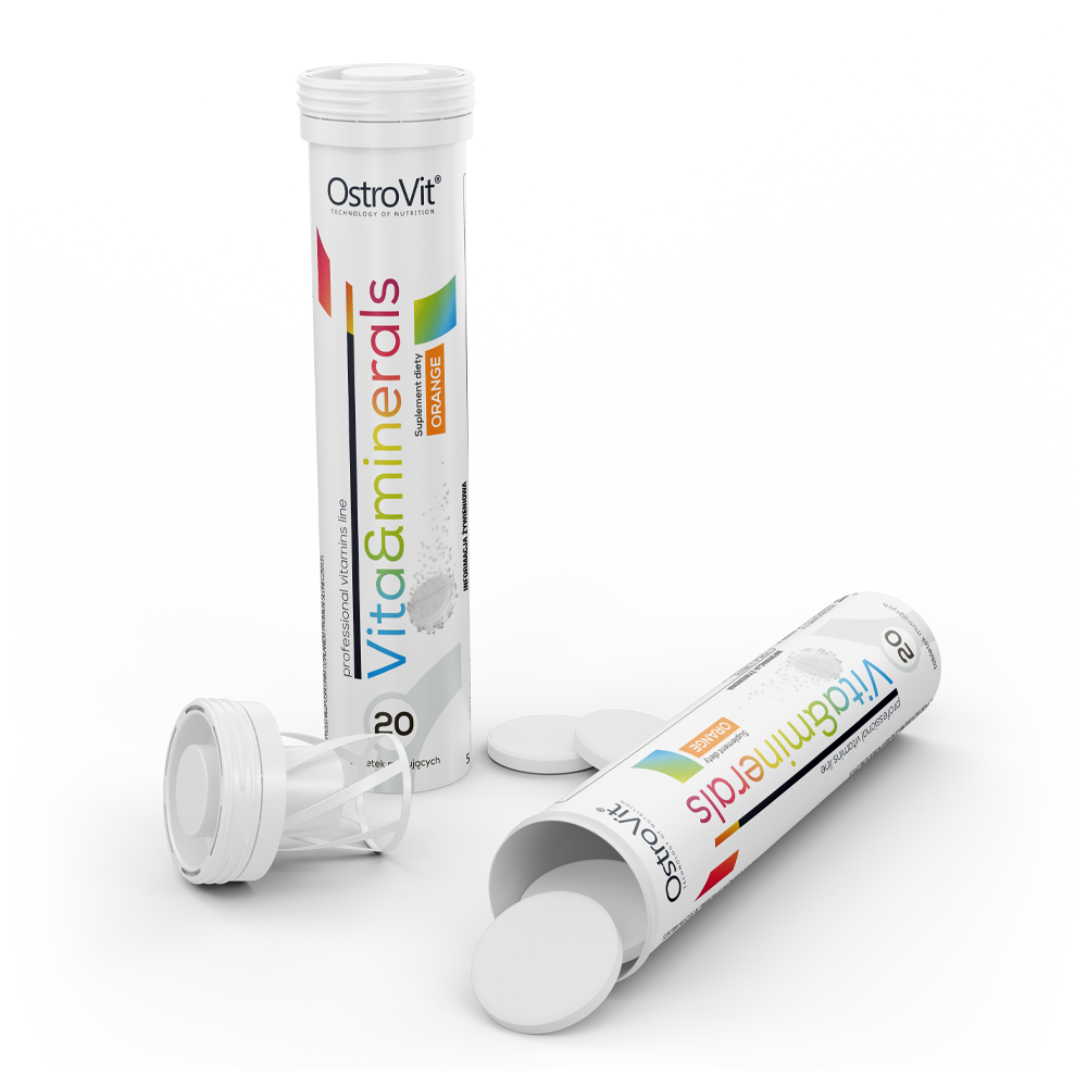 Vitamins and Minerals 20 effervescent tablets orange