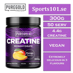 Load image into Gallery viewer, PURE GOLD Smaksatt Kreatin Monohydrat 300 g MANGO

